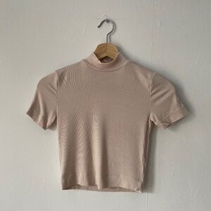 BABATON cream crop t-shirt